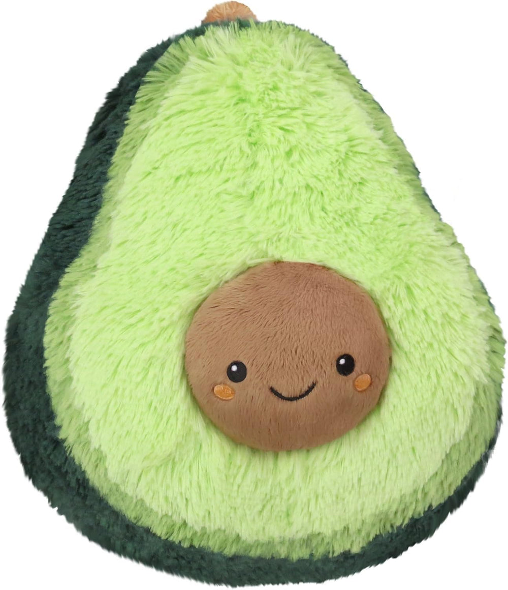 Squishable Mini Avocado soft plush toy for cozy snuggles and desk decor.