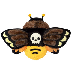 Squishable Death's-Head Hawkmoth plush, face detail, endearing yet eerie companion