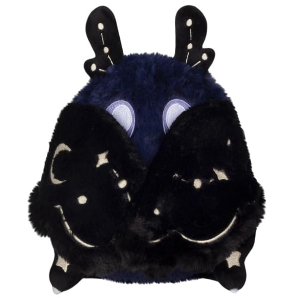 Squishable Mini Midnight Mothman side view—soft texture and compact 9-inch size for on-the-go comfort.
