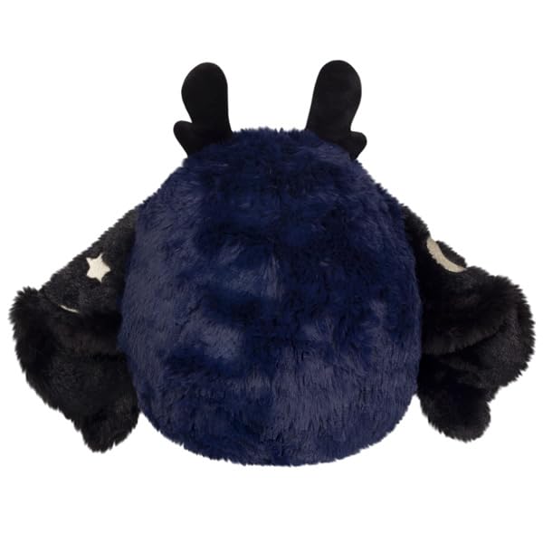 Squishable Mini Midnight Mothman fur closeup—ultra-soft texture ideal for comforting touch.