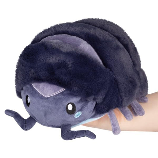 Squishable Mini Pillbug Rollie Pollie with end magnets curling into a cozy ball.