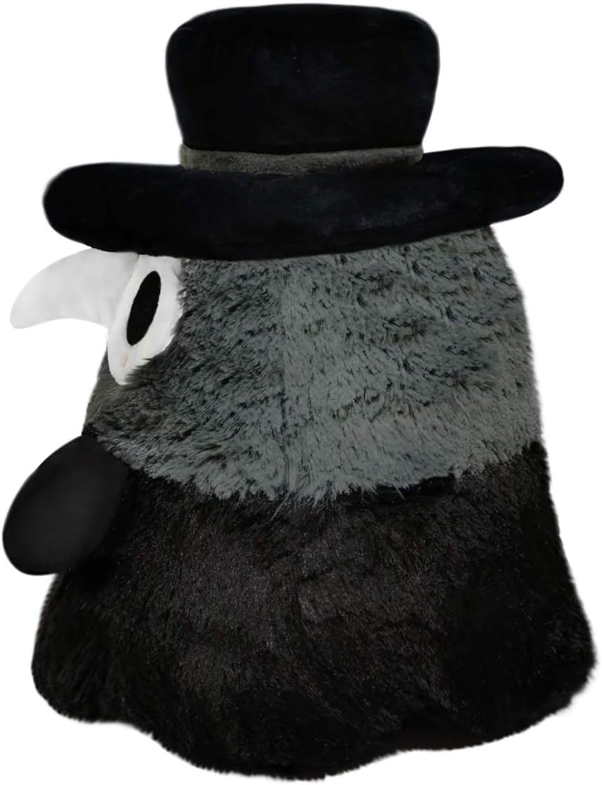 Squishable Plague Doctor 17in full-size pose, collectible plush for gifting and decorating spaces.