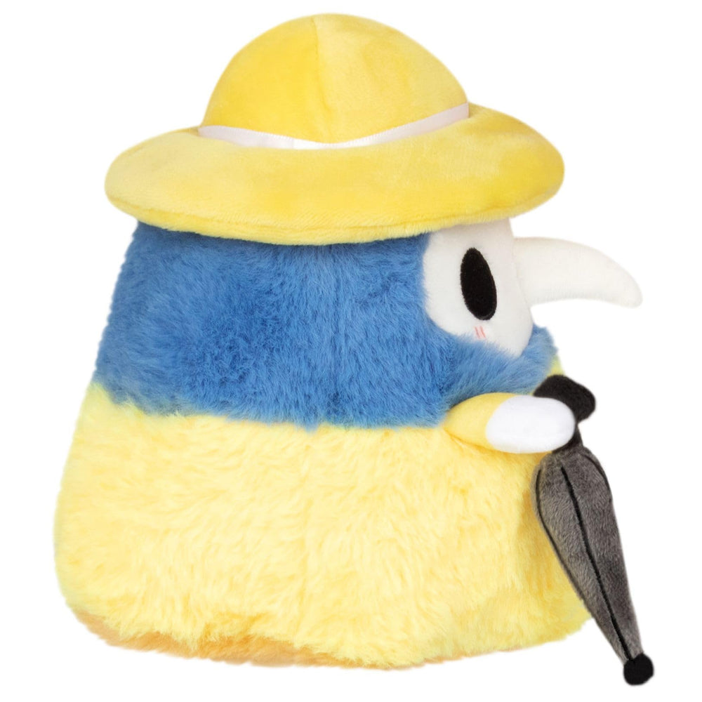 Squishable Plague Doctor Rainy Day side angle, cozy shelf companion for reading nooks