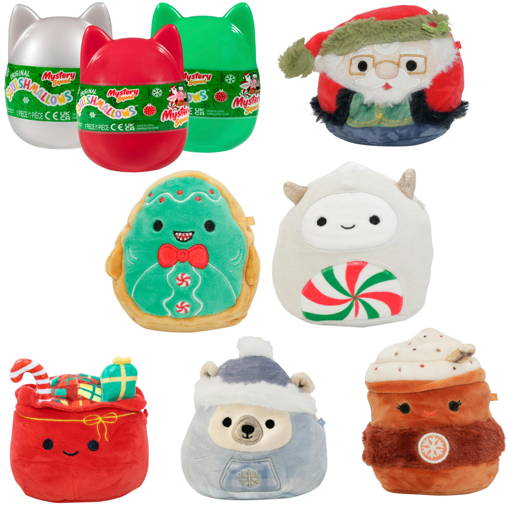 Close-up of soft 4-inch Squishmallows plush with cuddly fur and comforting texture