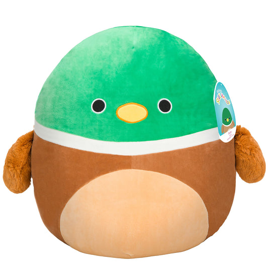 Squishmallows Avery the Mallard 16-inch plush front view for cozy playtime.