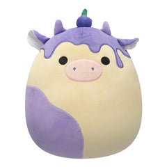 Squishmallows Benito plush front view shows ultrasoft fabric for cuddles.