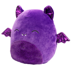 Squishmallows Blas purple bat holiday edition packaging highlighting gift-ready presentation