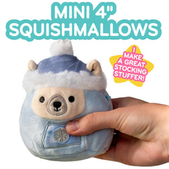 Stocking-stuffer display featuring Squishmallows Christmas plush gifts