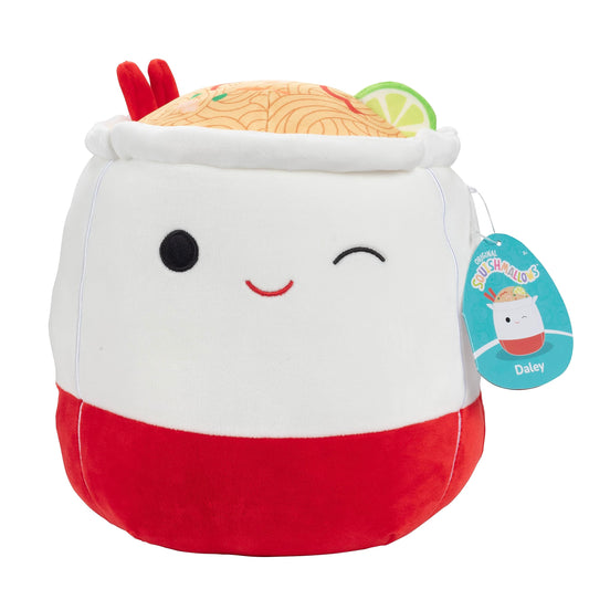 Squishmallows Daley ramen noodles soft plush for cozy cuddles and travel comfort.