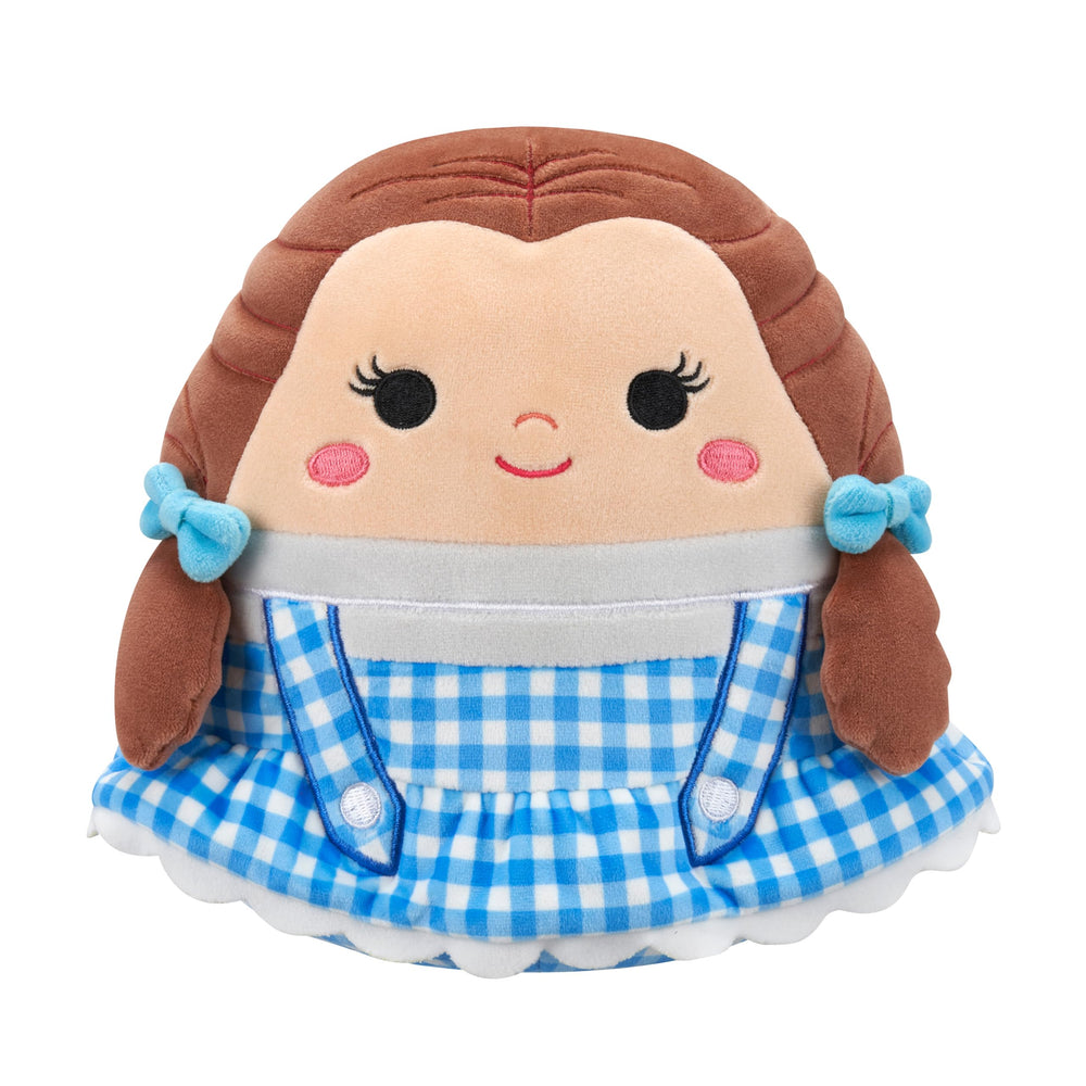 Squishmallows Dorothy Gale plush, 10-inch size, ultrasoft cuddle buddy for travel.