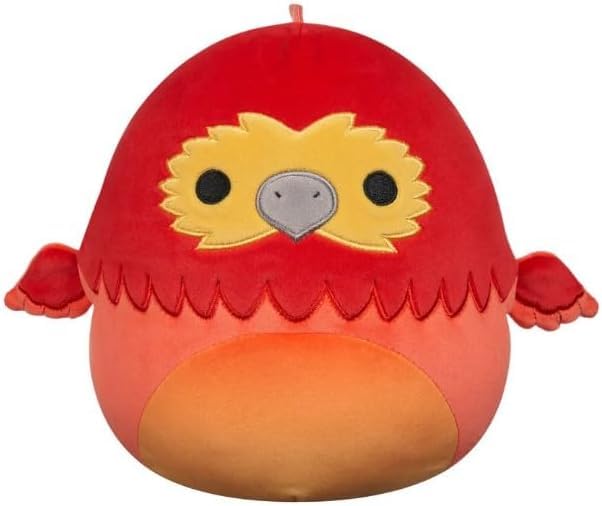 Squishmallows Fawkes the Phoenix plush offers soft snuggles and a magical display
