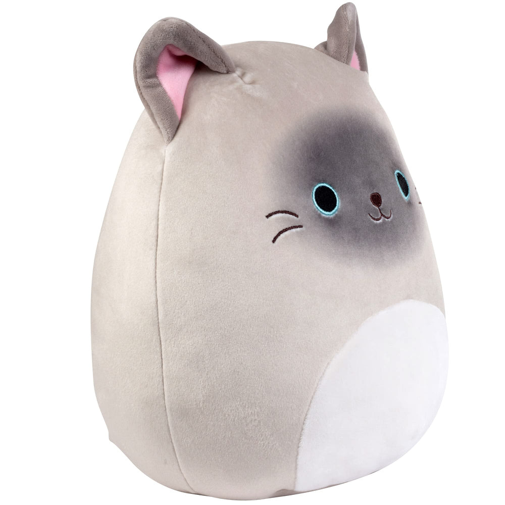 Close up of Felton's friendly eyes and soft plush fur for imaginative play