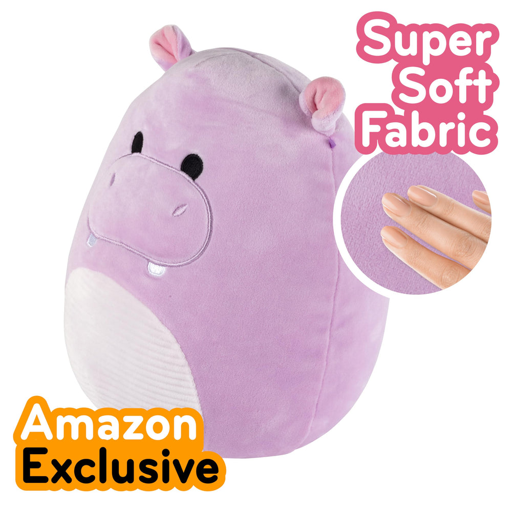 Hanna the Purple Hippo 10-inch plush ideal for travel and bedtime snuggles.