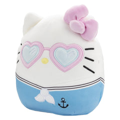Sanrio Squishmallows Hello Kitty Heart Glasses 8-Inch – Official Plush by Jazwares, 2025 Limited Edition