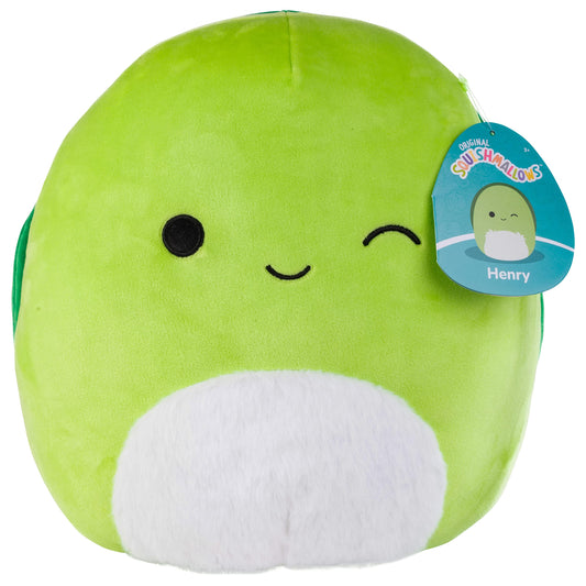 Squishmallows Henry Turtle 10-inch plush; ultra-soft cuddle buddy for kids