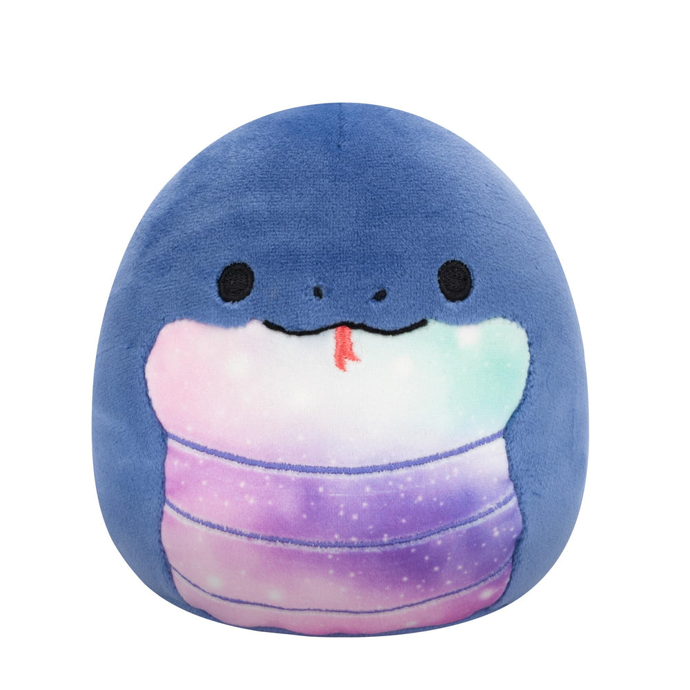 Squishmallows Herman celestial snake plush provides soft texture for relaxing moments.