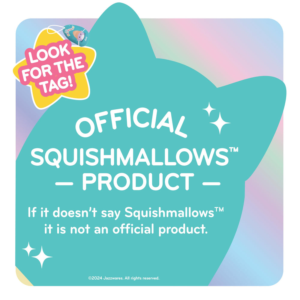 Squishmallows Jerome blue triceratops gift-ready pose for birthdays and holidays