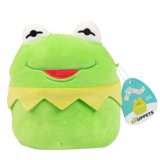 Squishmallows Kermit the Frog 8-inch plush for cozy playtime and cuddles.