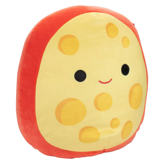Squishmallows Mannon 10-inch Gouda cheese plush ready for cuddles and display.