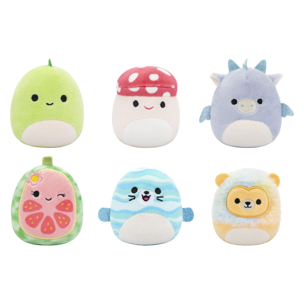 Squishmallows Micromallows Danny Dinosaur, 2.5-inch plush, desk-ready cuddle buddy.