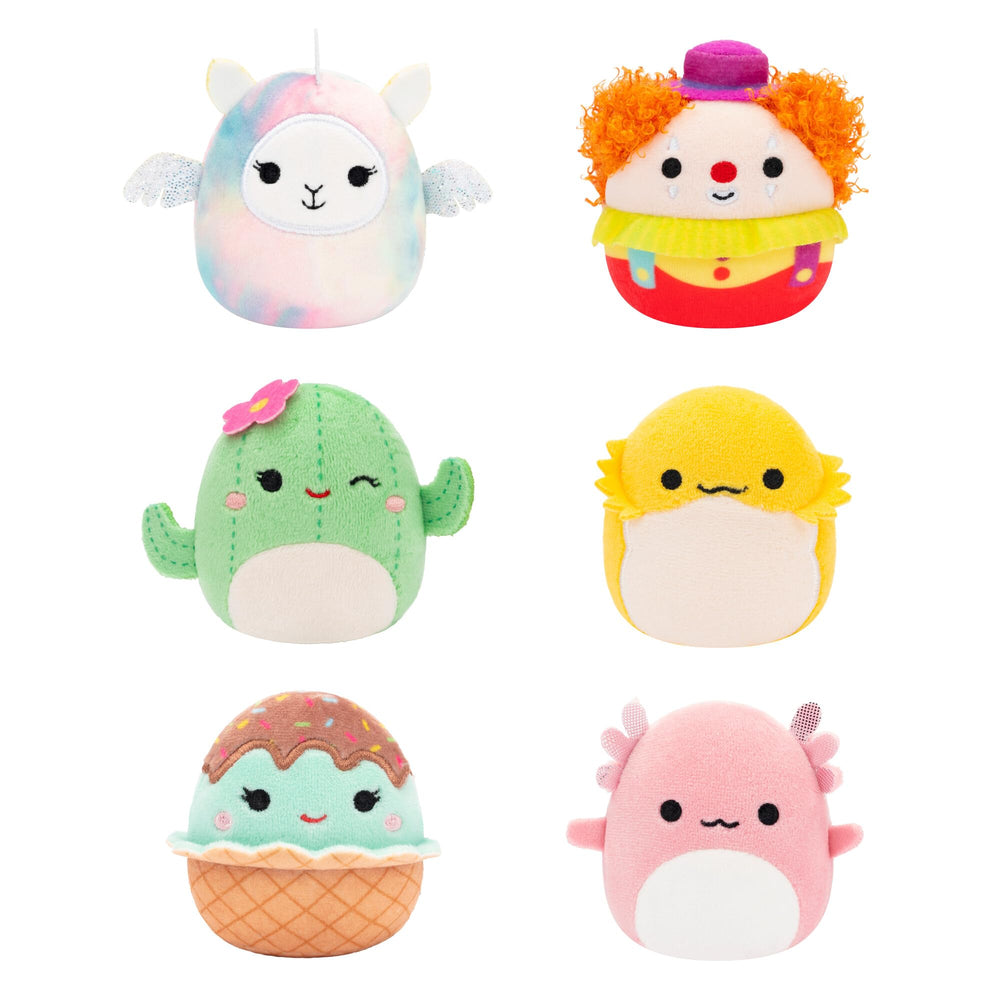 Squishmallows Micromallows Archie Axolotl—compact display-ready mini plush for fans.