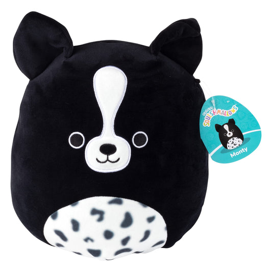 Monty the Border Collie Squishmallows 10-inch plush for cuddling and play.