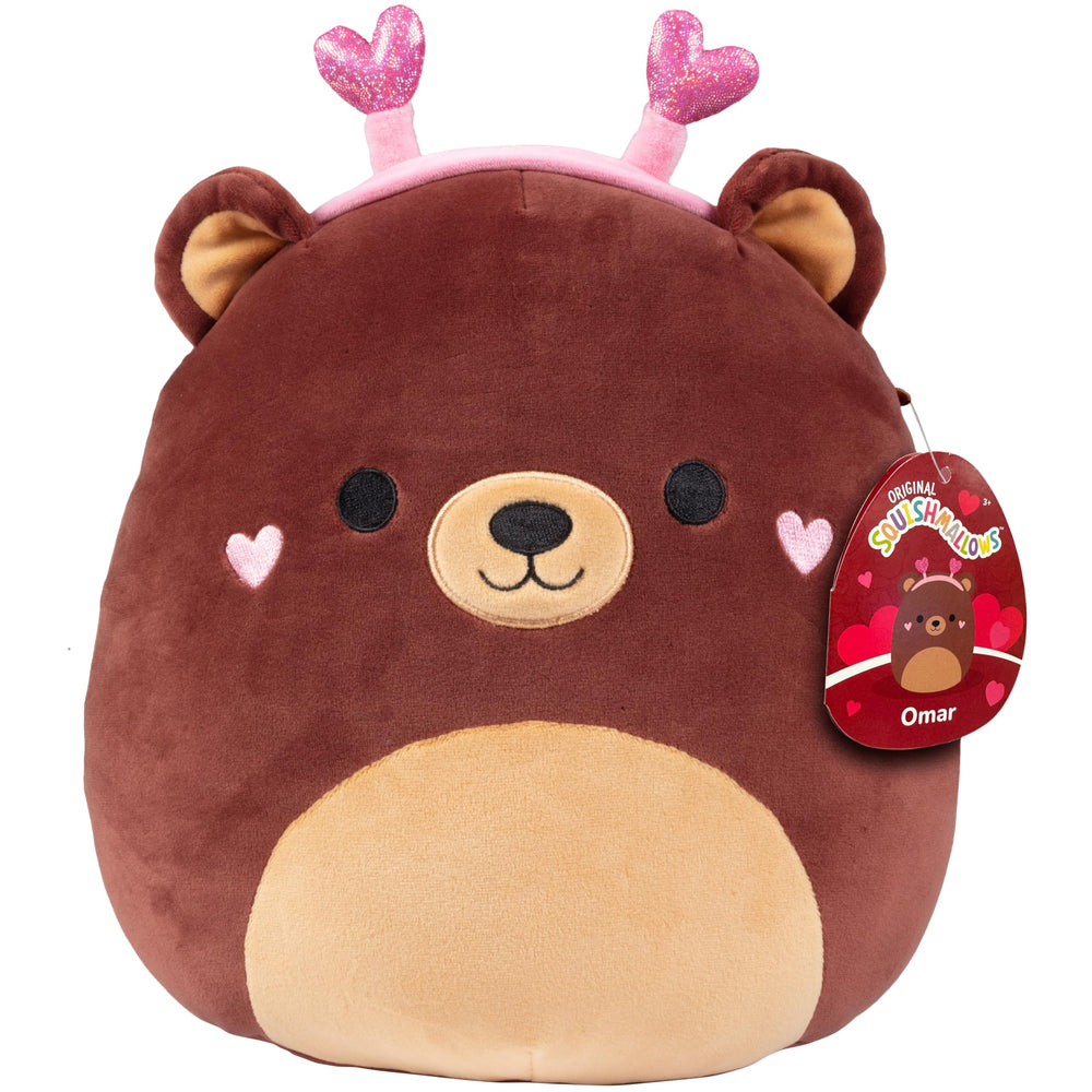Omar the 10-inch Squishmallows bear plush, ideal for hugs and gifting.