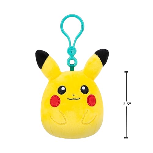 Squishmallows Pokémon Pikachu clip on water bottle looks cute
