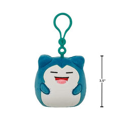 Close-up of ultrasoft Squishmallows Snorlax plush fabric and stitching.