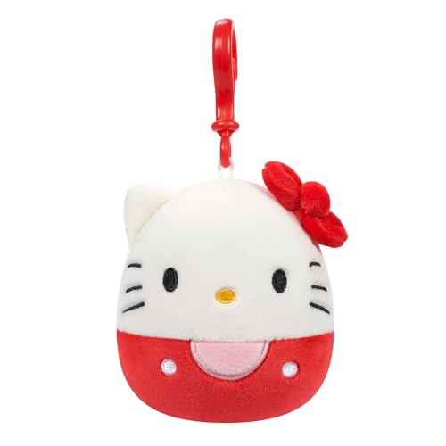 Squishmallows Sanrio Hello Kitty clip close-up highlighting vibrant color and cuteness
