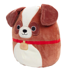 Squishmallows Sassafras face closeup highlights friendly expression and soft material