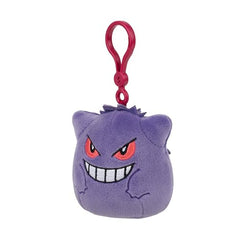 Gengar plush clip by Squishmallows with ultrasoft feel