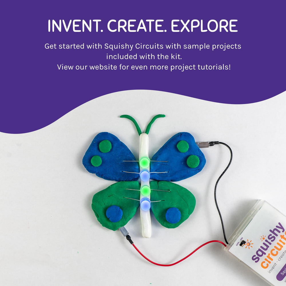 Squishy Circuits ready-to-build projects showcase beginner-friendly STEM exploration.