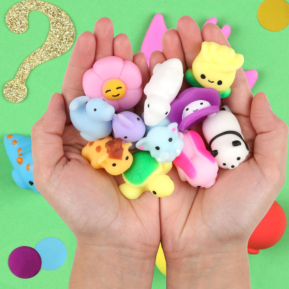 Squochi interactive box introduces games and puzzles for extra play value.