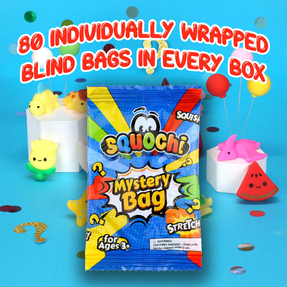 Squochi tote storage bag keeps toys organized for home or travel.
