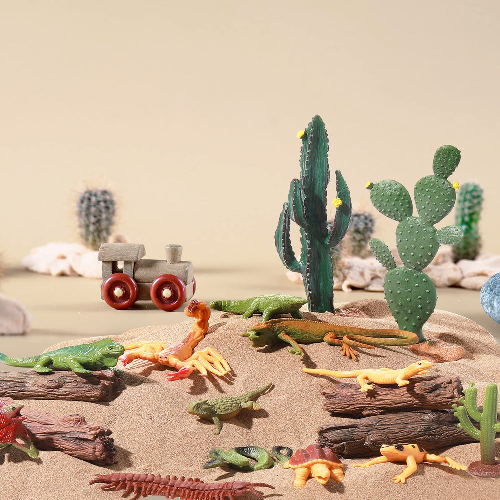 Sratte cactus model plants compact accents for desk dioramas.