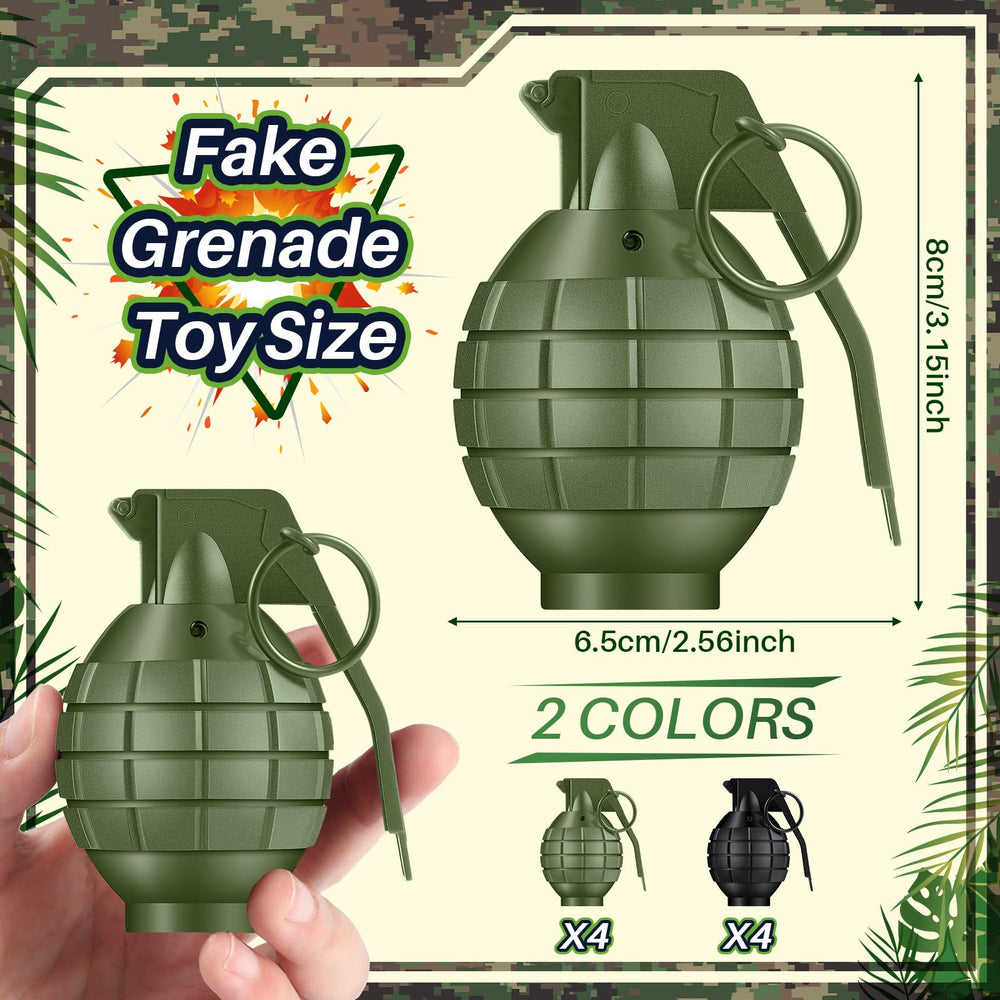 Sratte grenades feature realistic effects for engaging army role play.