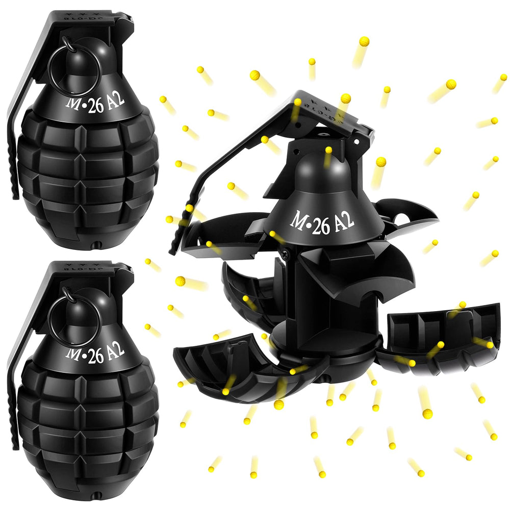Sratte toy grenade 2pc with foam ammo pack for safe pretend play and group fun