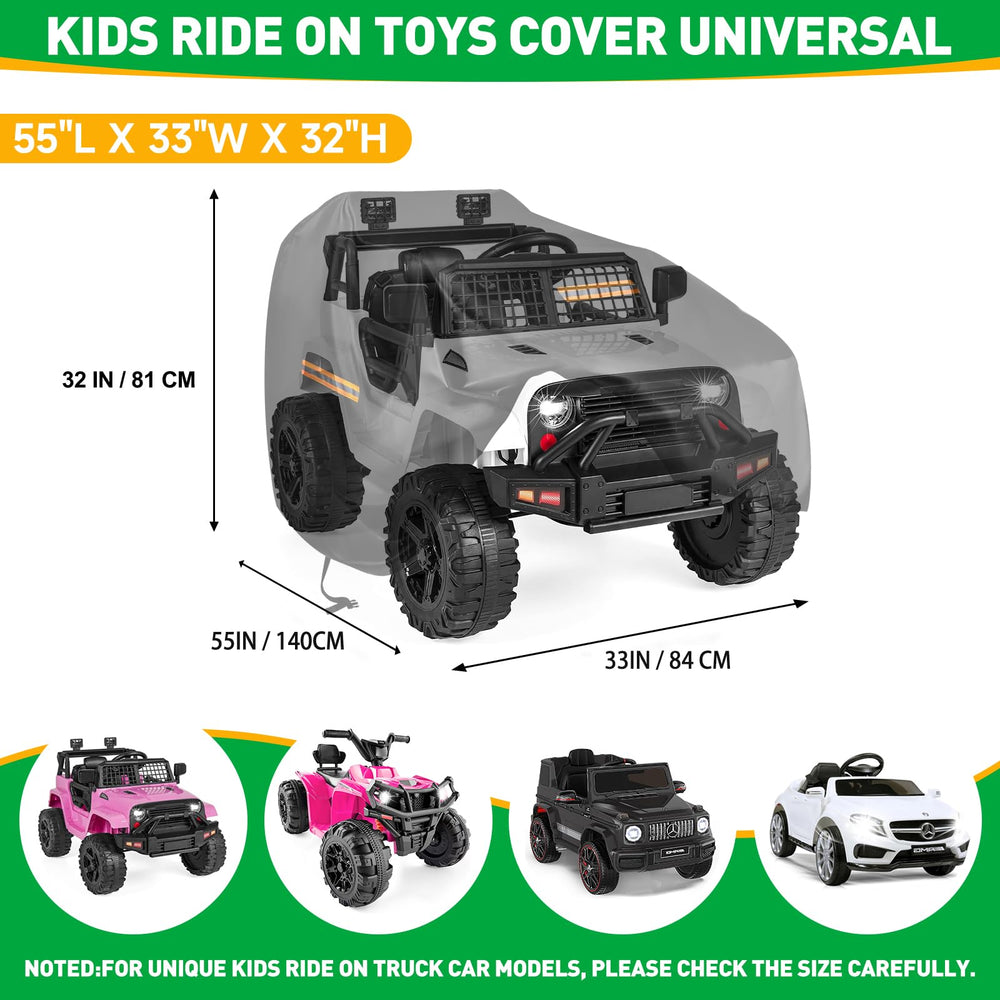 SRIMMIT large toy car cover with reflective strips enhances visibility