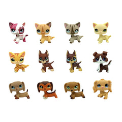 SRJLPS cat-pack-dog collection figurine 1: tiny PVC figure ideal for display.
