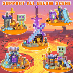 SSAWER blocks with eight magnet points provide sturdy connections and easy stacking.