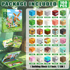 SSAWER magnetic blocks colorful cubes closeup promotes tactile exploration.