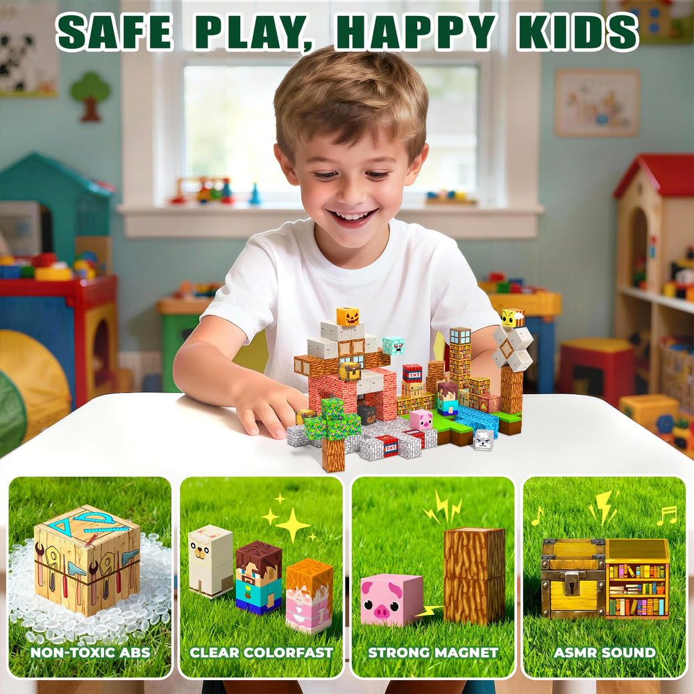 SSAWER blocks family bonding activity shown for cooperative play.