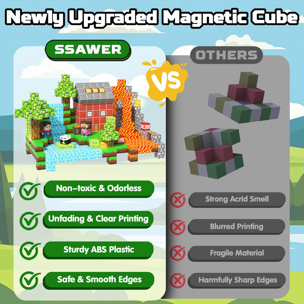 SSAWER Magnetic Blocks support hands-on STEM learning through open-ended play and spatial skills