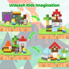 SSAWER Magnetic Blocks storybook guide supports structured learning and imagination.