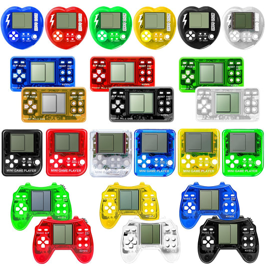SSRMX arcade video game keychain with 24 classics, portable fun for kids