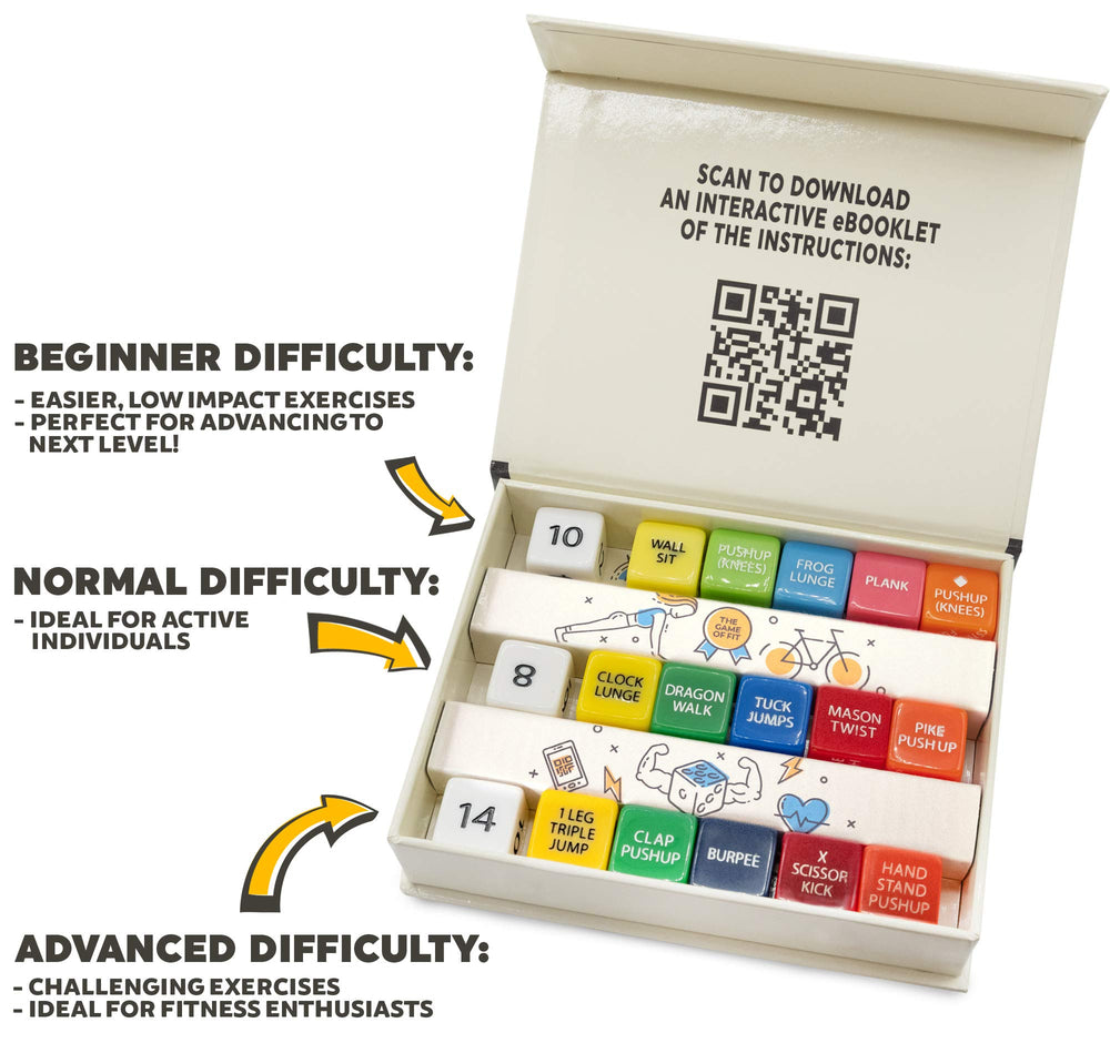 Stack 52 normal dice set offers moderate moves for most workouts.