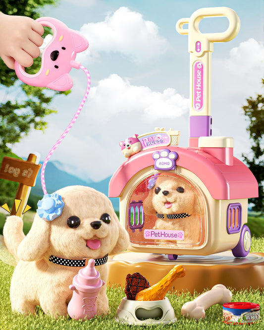 STACTCUTE 23Pcs dog toy play set visual: versatile puppy care for imaginative play