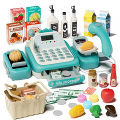 STACTCUTE cash register with calculator enhances pretend shopping and math skills