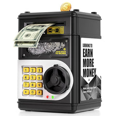STACTCUTE piggy bank gear design; durable, kid-friendly savings companion.